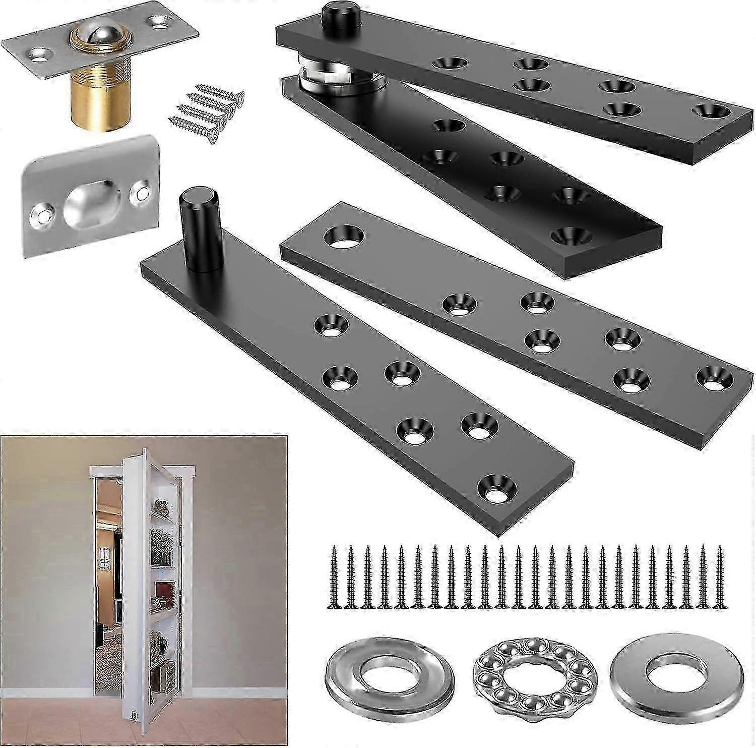 360 Degree Rotating Pivot Hinge Hardware for Concealed Door Applications