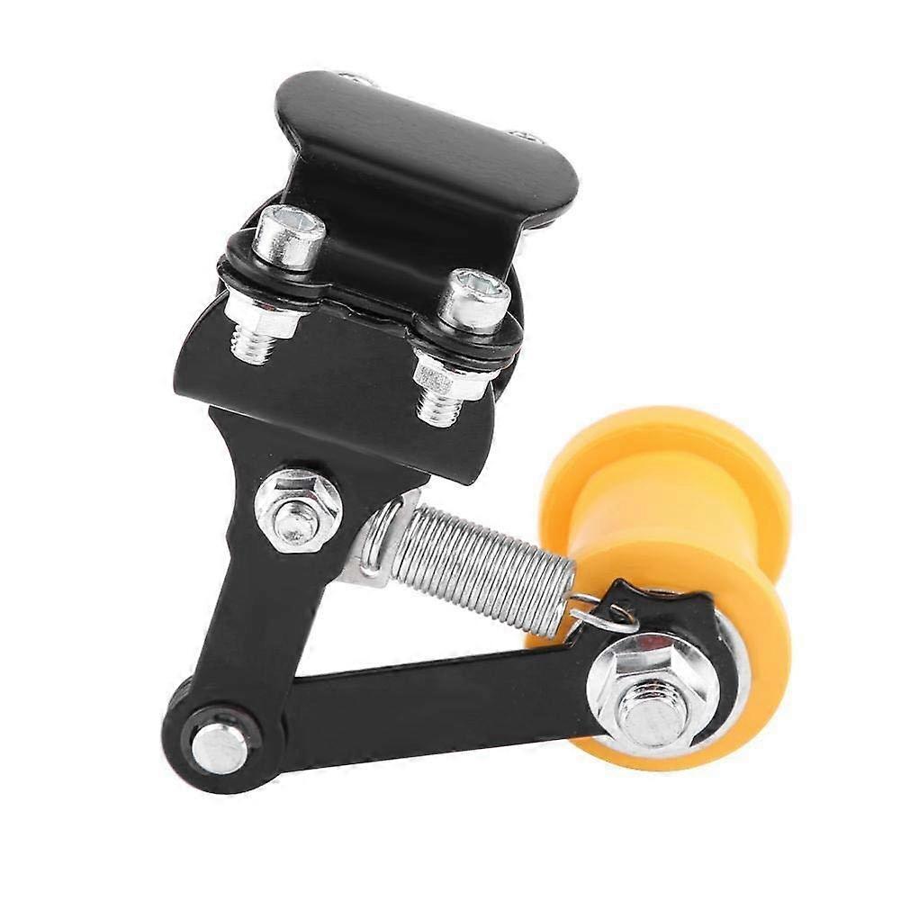 Motorcycle Chain Tensioner with Automatic Adjustment, HeavyDuty Roller, Universal Fit, Black