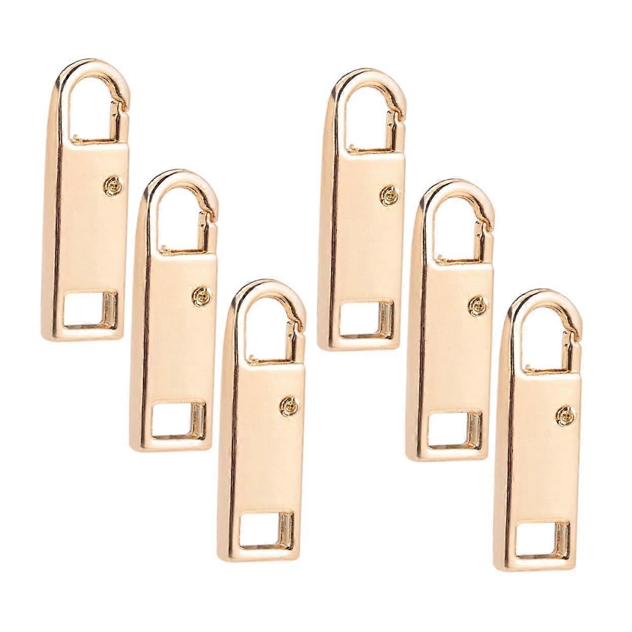 Zipper  Kit 6pcs Metal Pull Tab Replacement for Bags Clothing Luggage Tool Fix