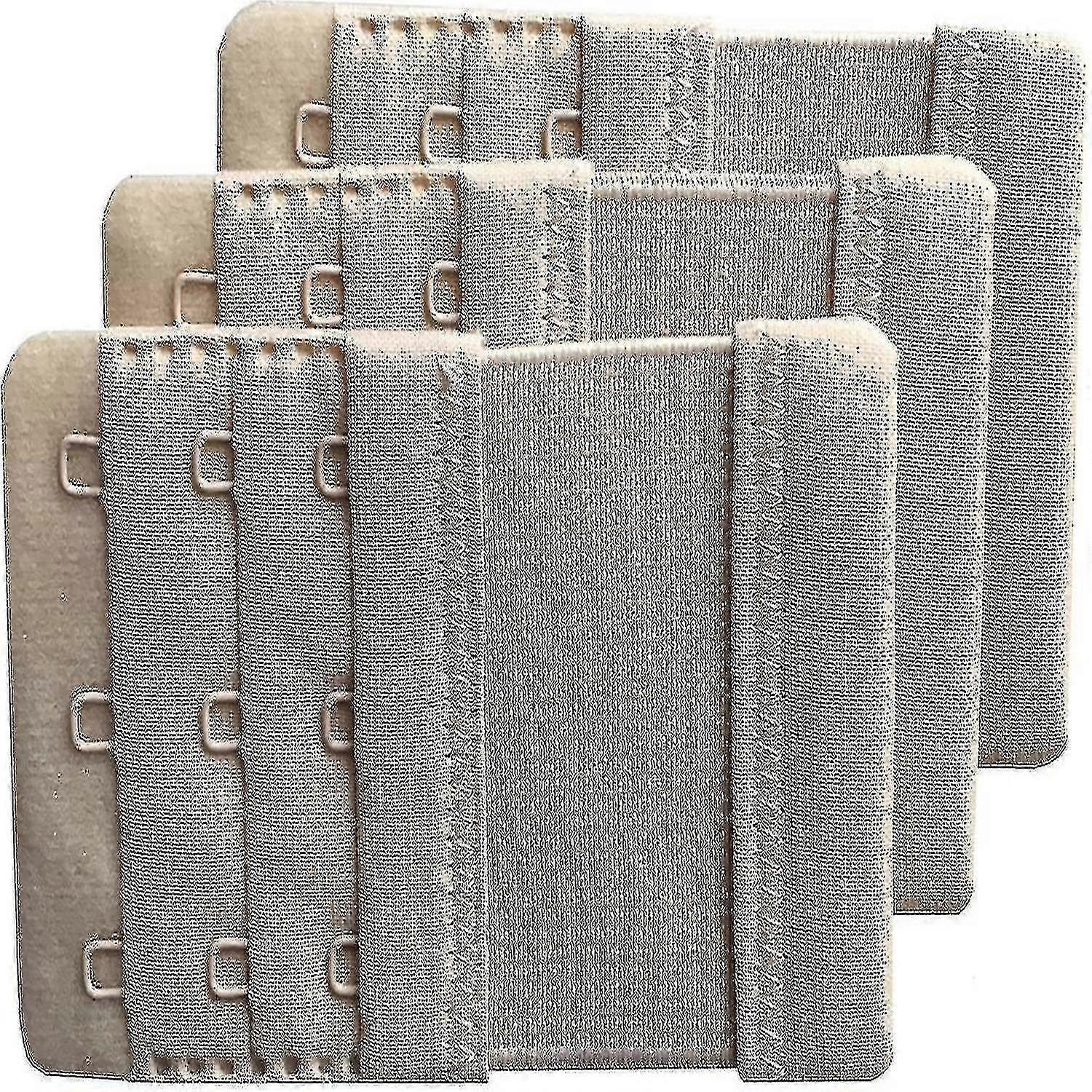 3pcs Women's Soft Comfortable Extension 3 Hook Bra Extenders-t