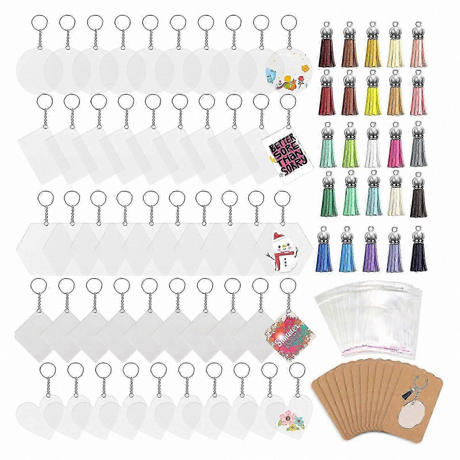 Custom Keychain Crafting Kit - DIY Accessories for Handmade Keychains and Chains Tools Set