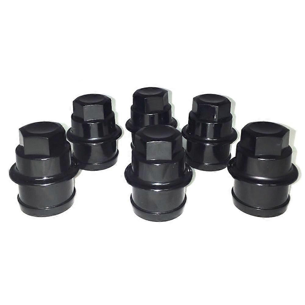 Black Lug Nut Covers for Chevy Silverado 1500 and GMC Sierra 1500 19992013 Durable Fit LNC381