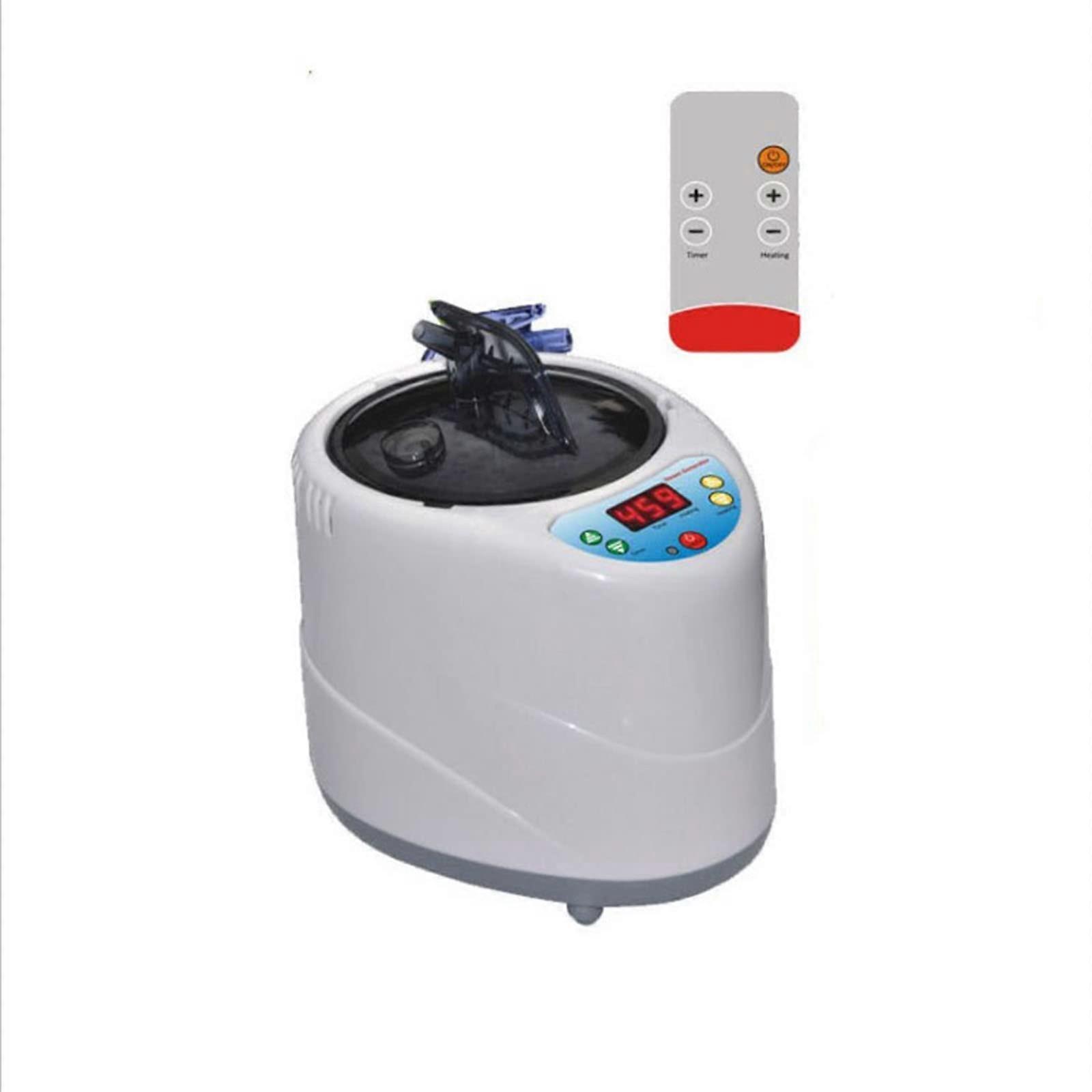 2L Stainless Steel Portable Steam Sauna Generator with Adjustable Timer and Remote Control