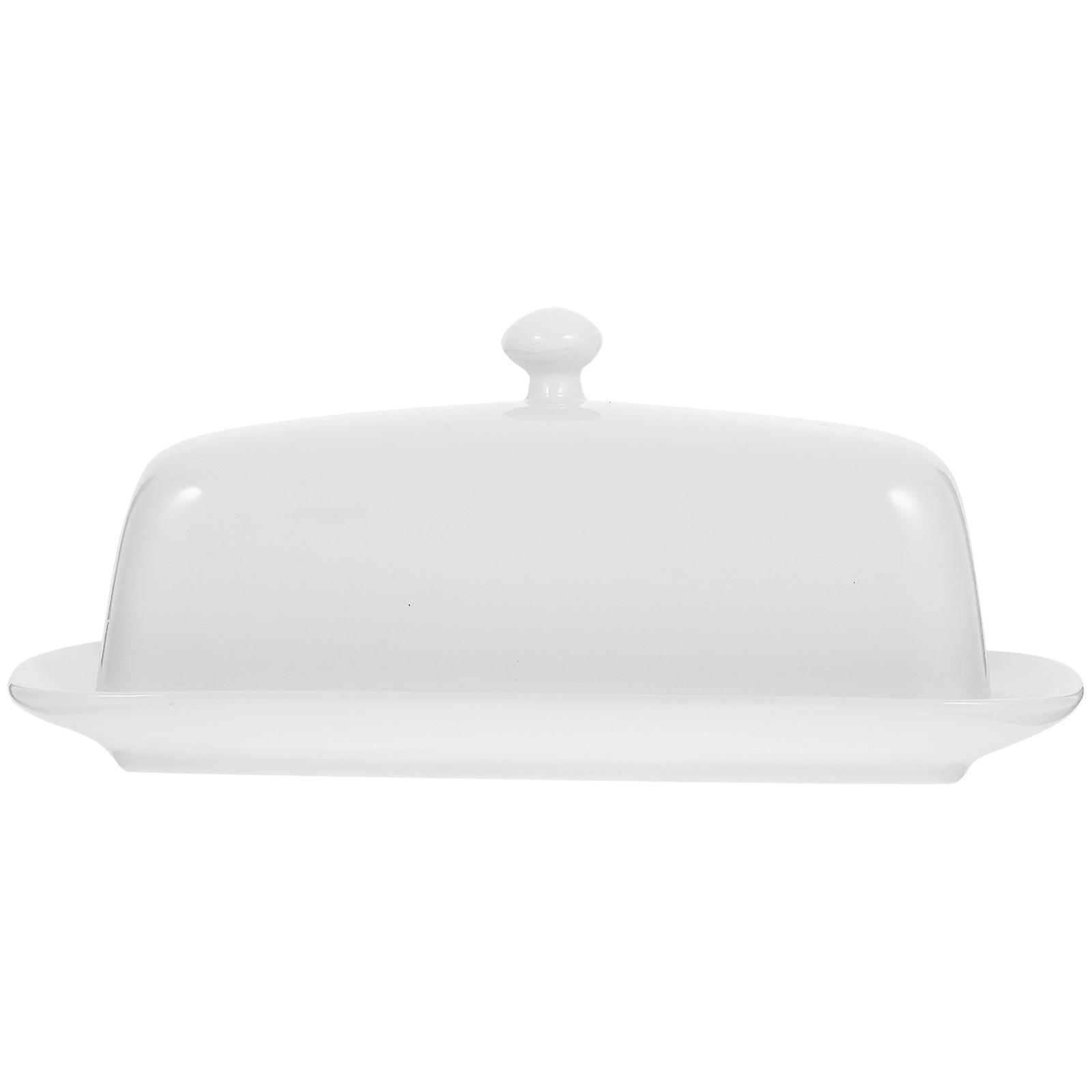 Butter Keeper Covered Butter Dish for Kitchen Use Ceramic Violet