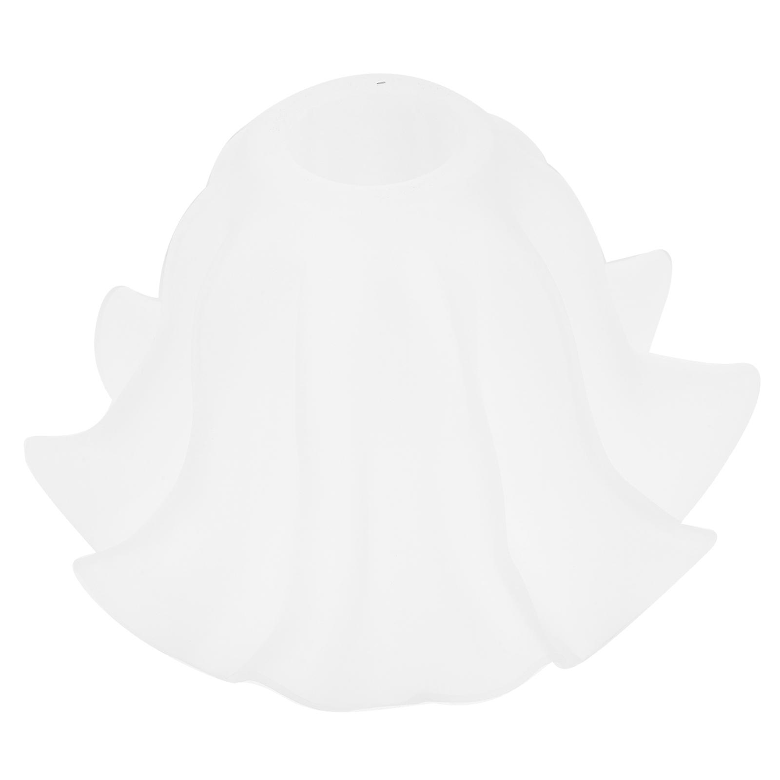 Decorative Glass Lampshade for Chandelier Lighting 2Pcs White Replacement