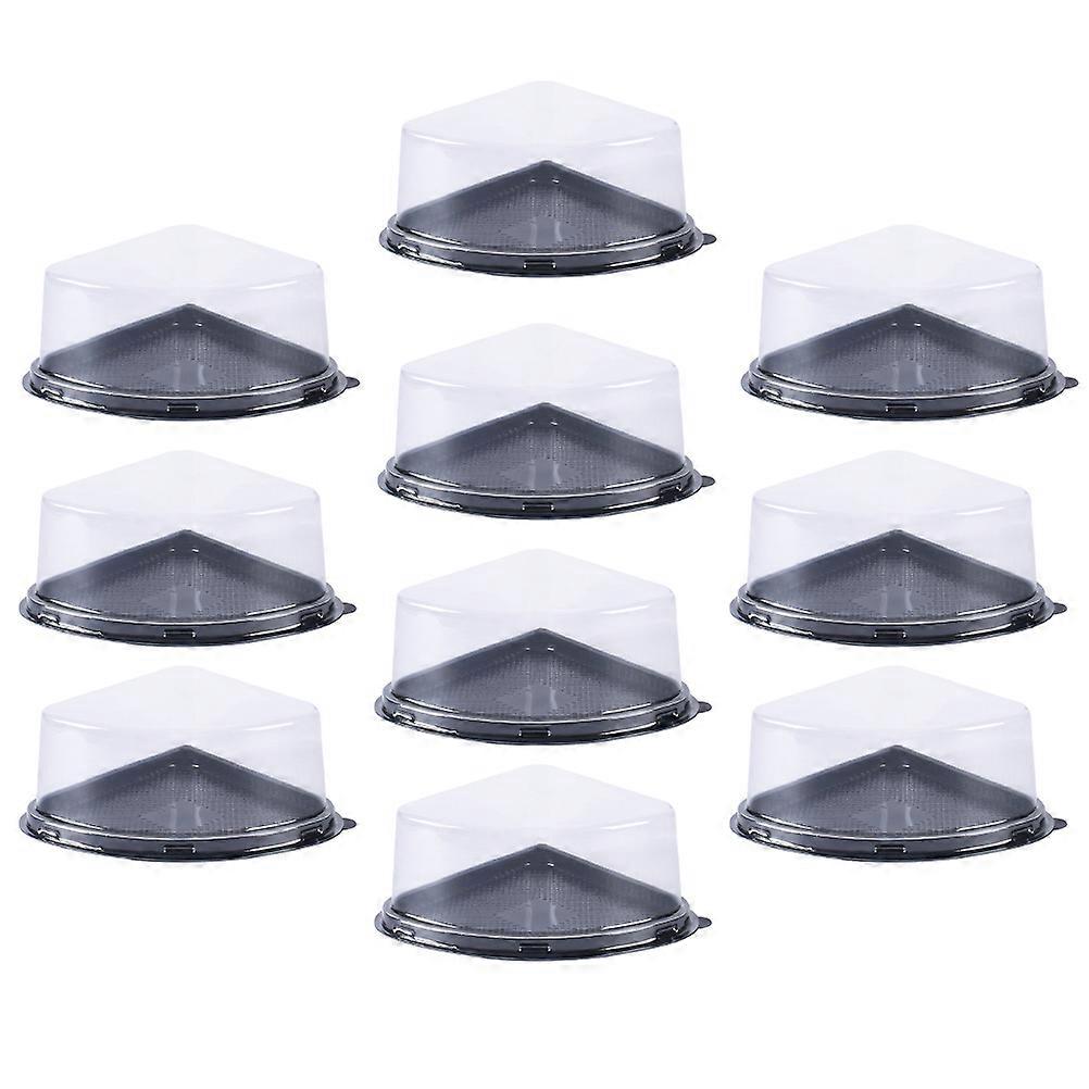 Cake Box Fan-Shape for Cake Packing 50Pcs Black Dessert Boxes Set