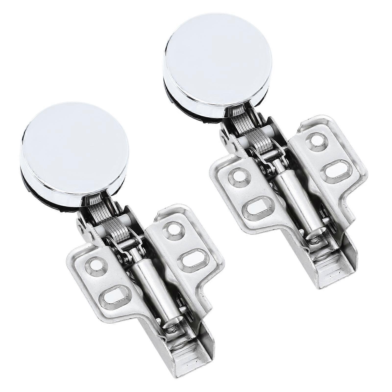 Liquid Hydraulic Glass Hinge Half Overlay Hinge for 2Pcs Wine Cabinet