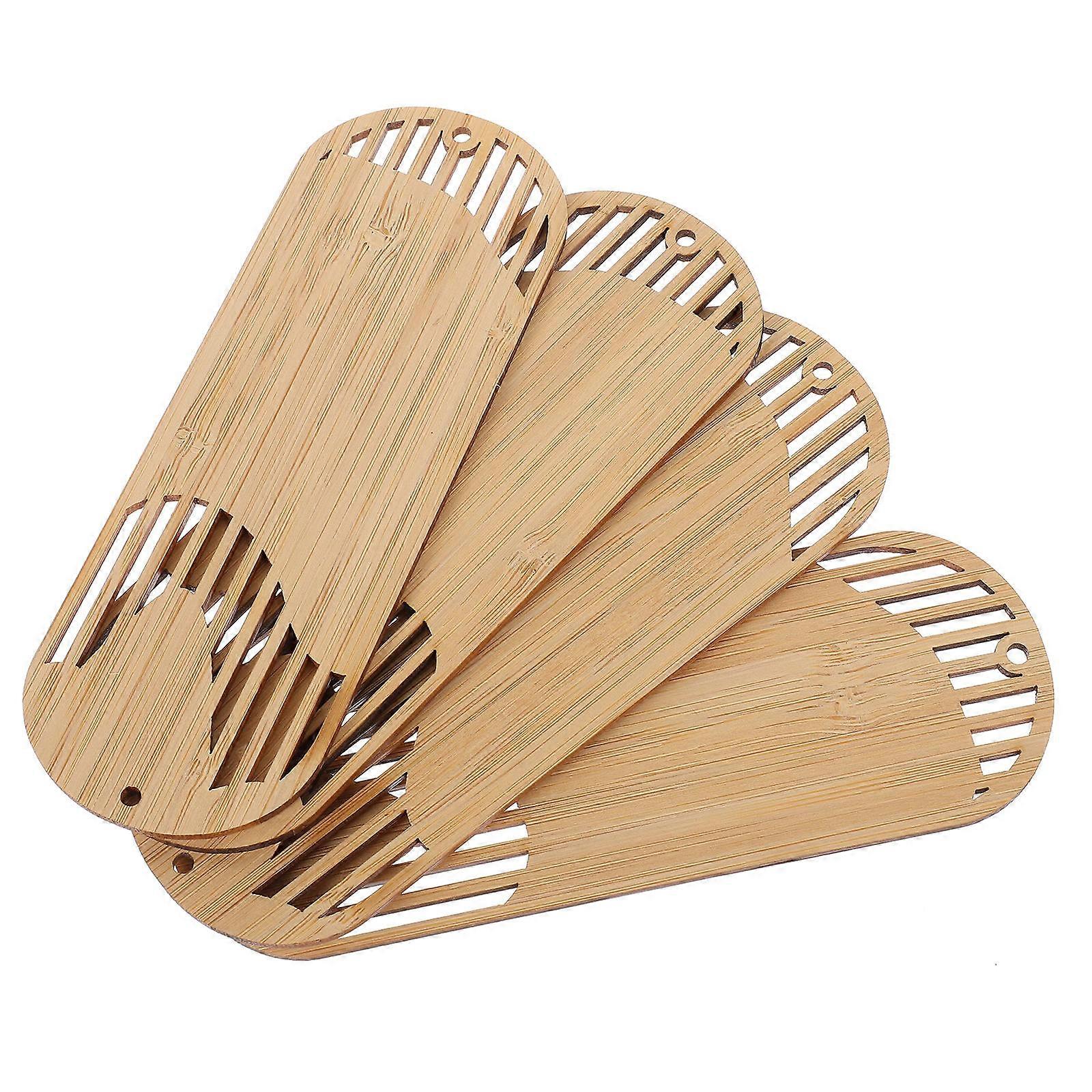 Bamboo Bookmark 8Pcs Set for Reading with Brown Material