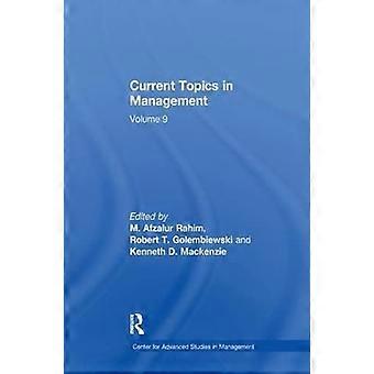 Argomenti attuali nella gestione: Volume 9
