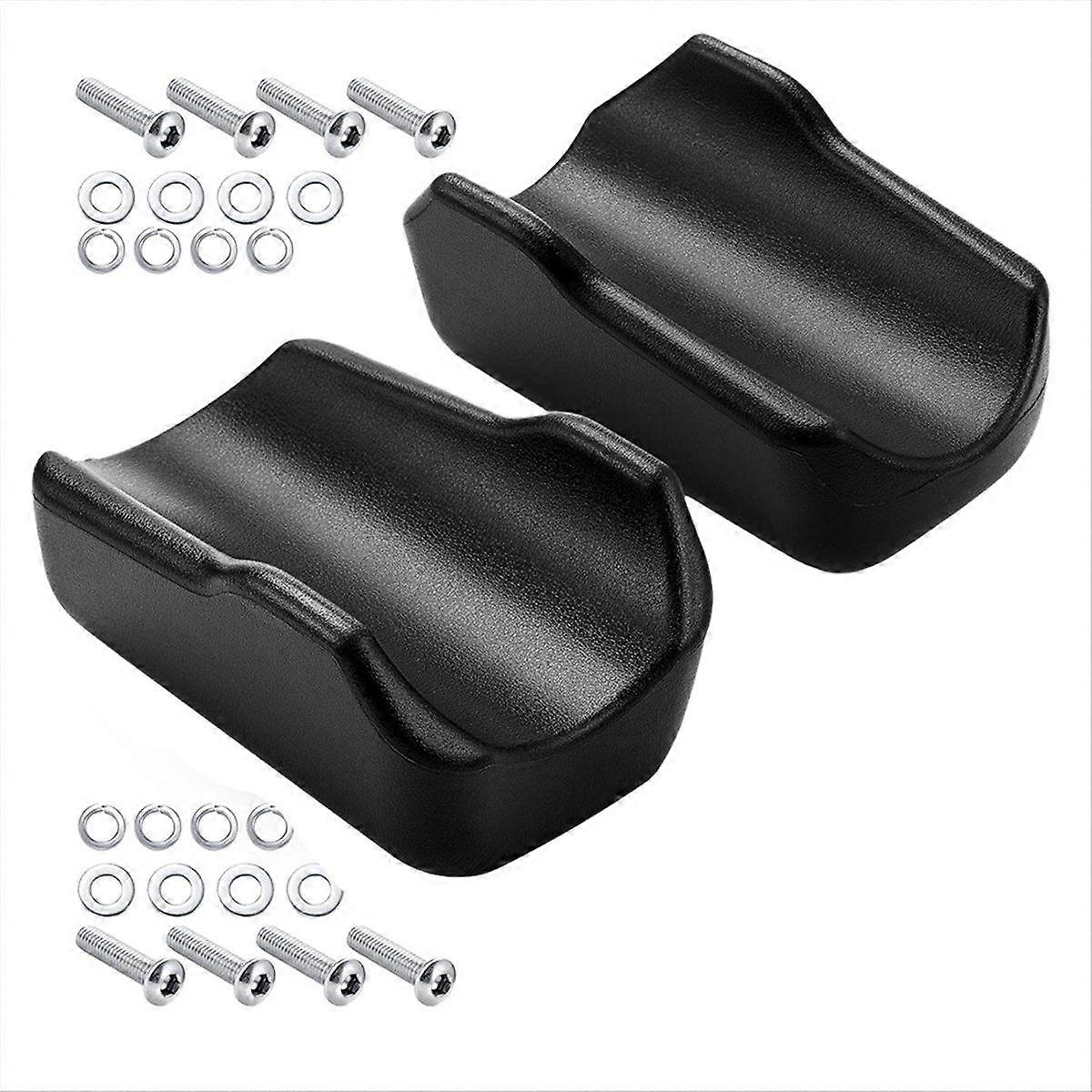 2 Pcs Rollator Armrest Pad Upright Walker Forearm Pads Black Walker
