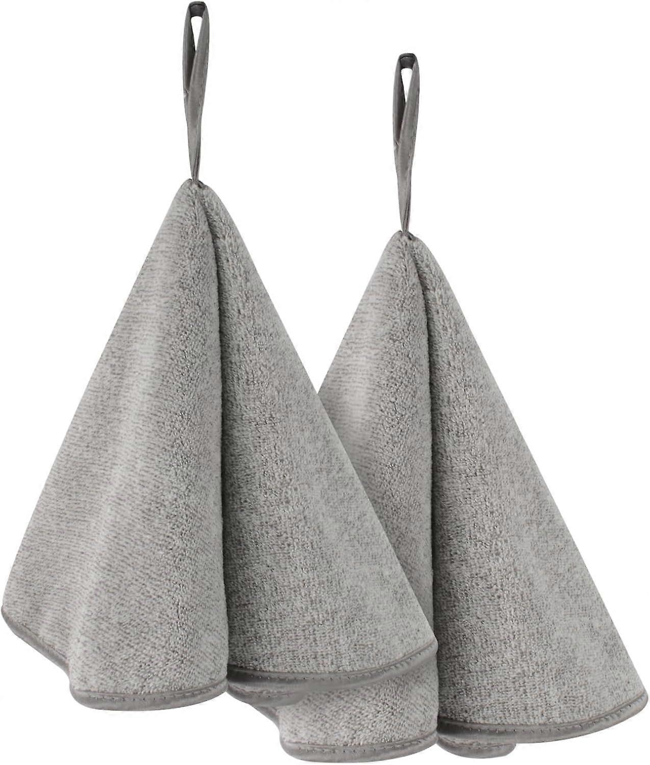 Hand Towels with Loop Super Soft Absorbent Microfibre Hand Towel Quick-Drying