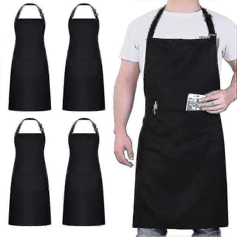 Adjustable Chef Apron 4 Pack Waterproof for Kitchen Baking
