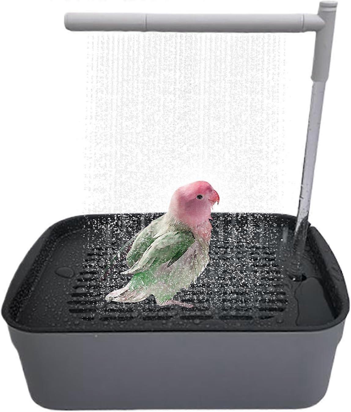 Parrot bathtub, automatic caged bird bathtub