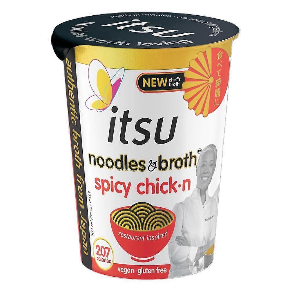 Itsu Spicy Chick'n Noodle Cup 64g - 6 Pack