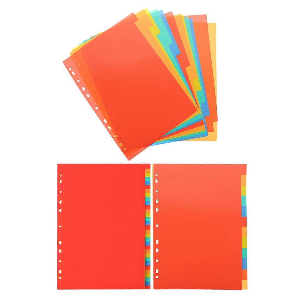 Notepad Dividers 3 Sets Assorted Color Document Separation Gift Giving Writable Tabs Practical Use