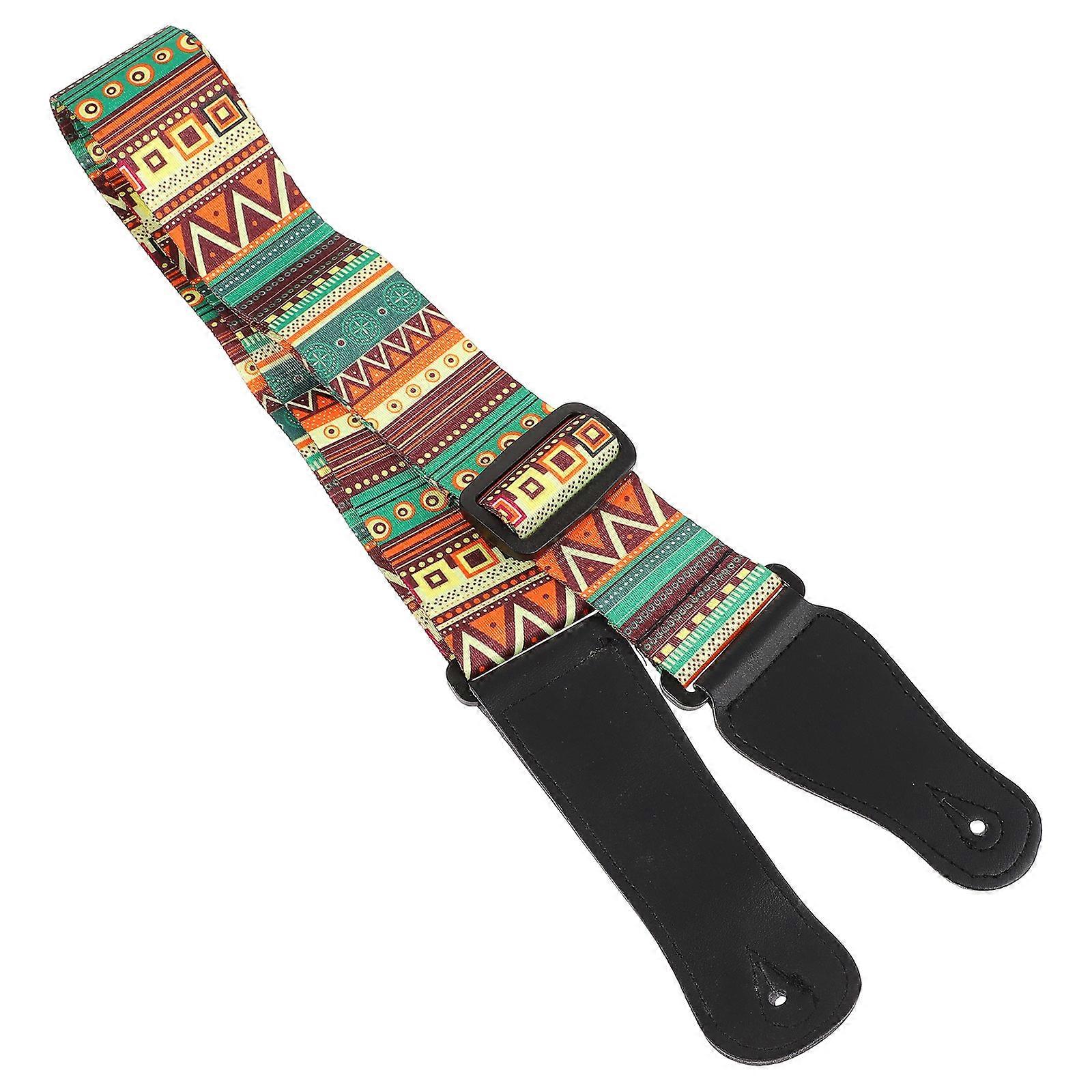 1pc Adjustable Guitar Strap Lightweight Durable Portable Ukulele Printing Strap