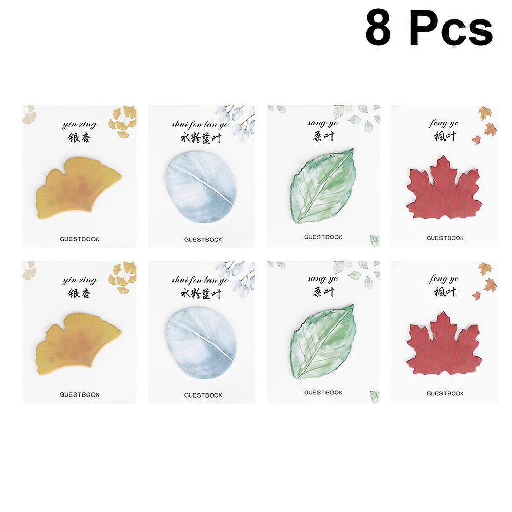 Bloc-notes coloré en forme de feuilles, 60 feuilles