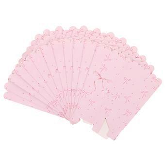 20pcs Popcorn Boxes Paper: Bow Party Popcorn Boxes Favor Bags Candy Container For Birthday Bachelorette Bridal Shower Wedding Party Favor Pink