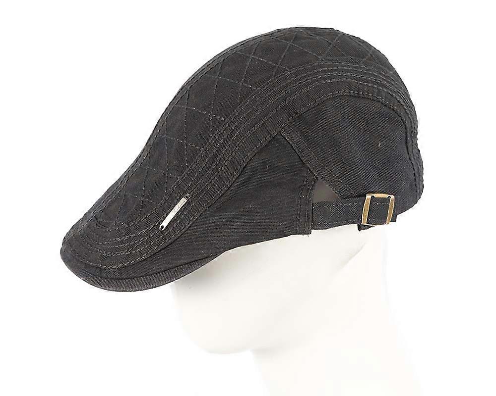 Black flat cap by Max Alexander M133B