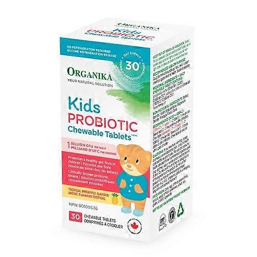 Organika Kids Probiotic Chewable, 30 Tablets