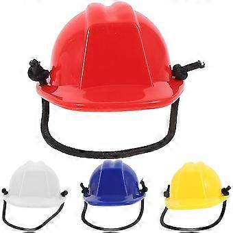 Mini cappello di sicurezza con cinturino a forma di drago barbuto, 4 pezzi, in plastica