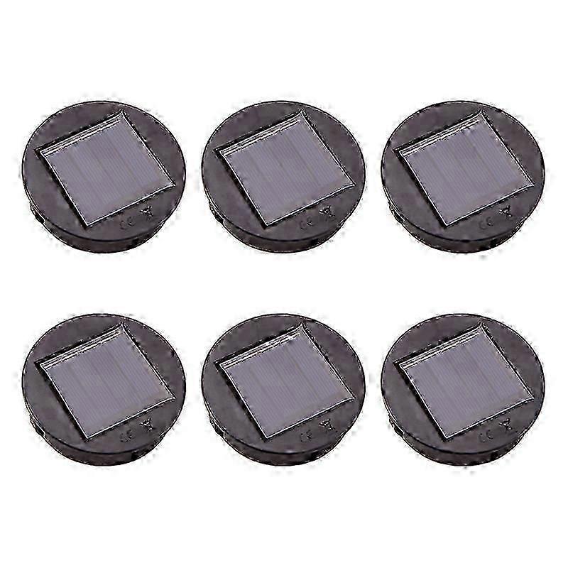 6Pc Smart Garden Solar Powered Replacement Round LED Light