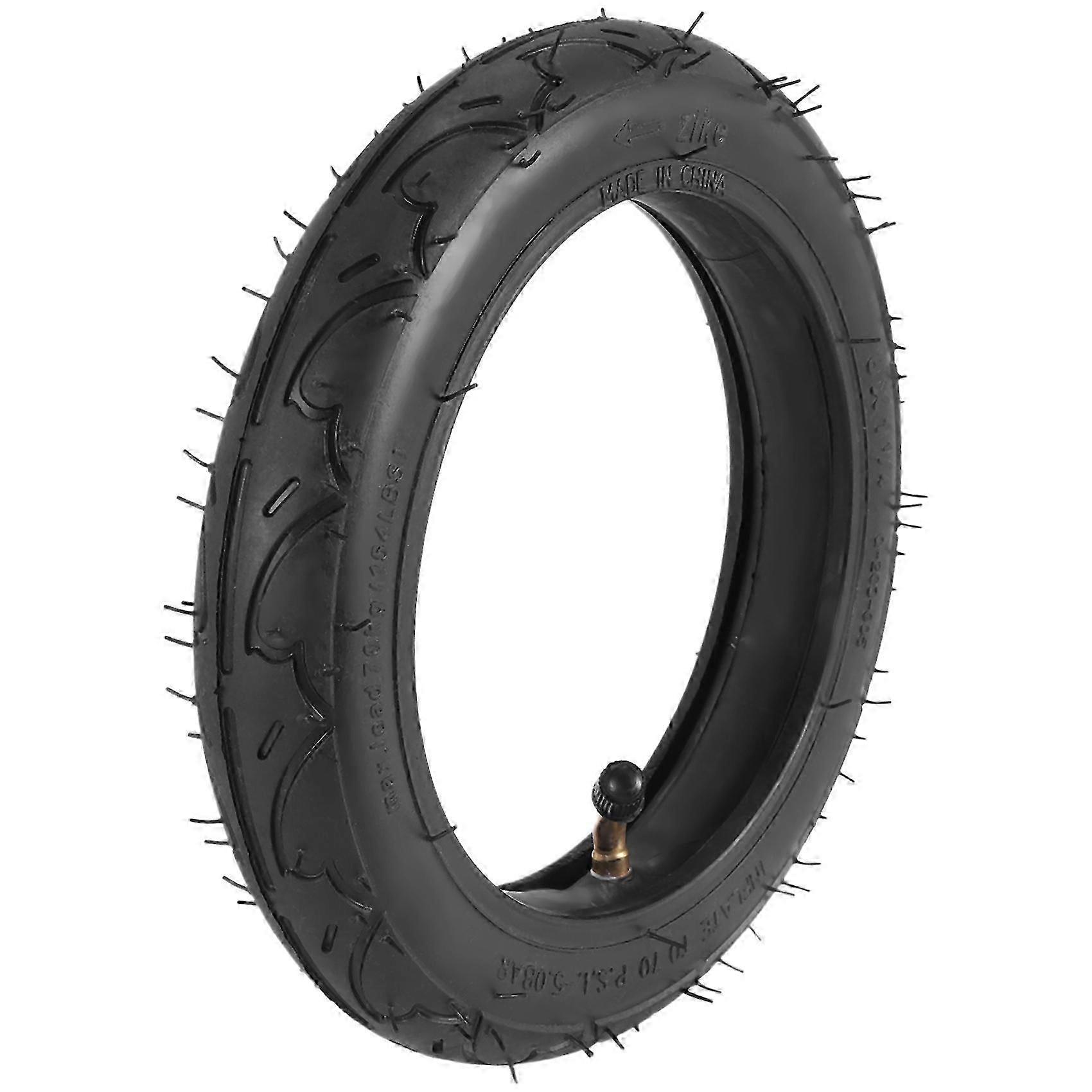 Pneu de 8 polegadas (8x1 1/4) de boa qualidade com câmara de ar e válvula curva, compatível com scooters elétricas e a gasolina. J2