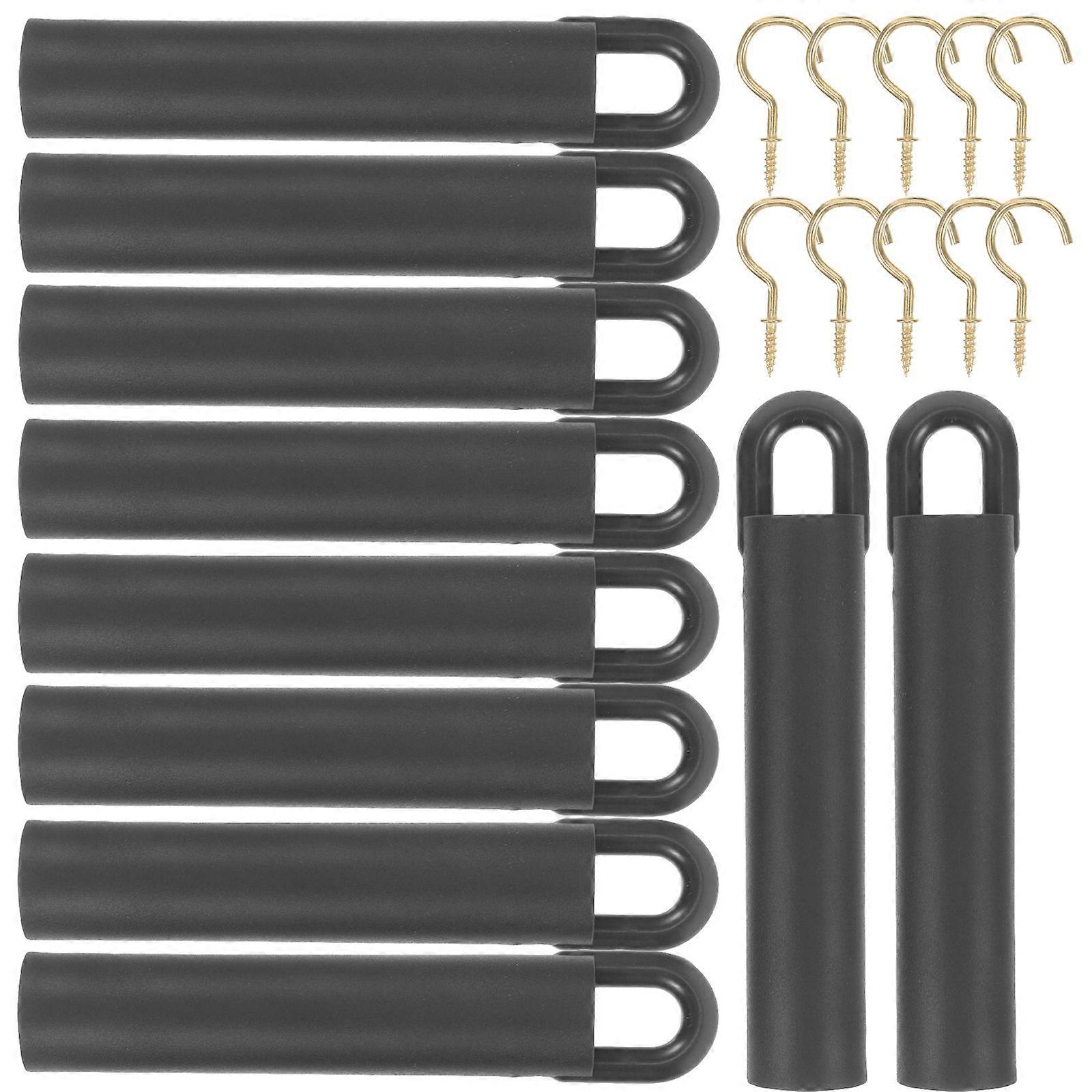Supporti per stecche da biliardo in plastica e metallo, 10 set.