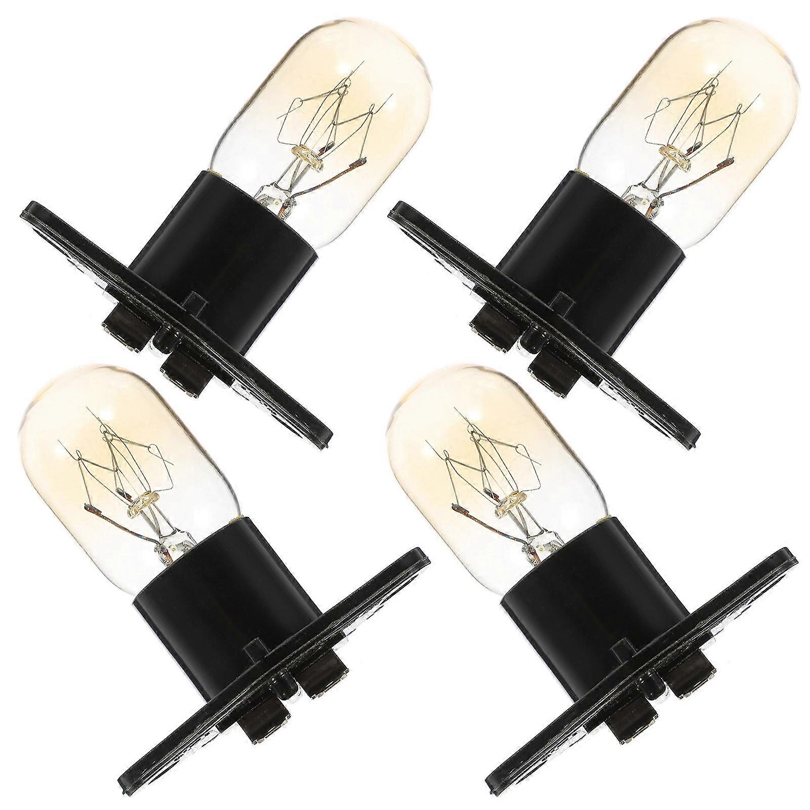 Microwave Light Assembly 4Pcs Set for Lighting Microwave Bulb Replacement