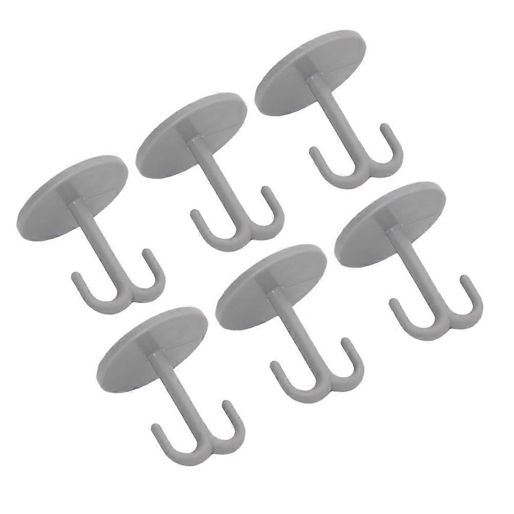 Bathroom Wall Hook Clothes Hook for Cloth Hanging 6Pcs Multi-Purpose Hooks