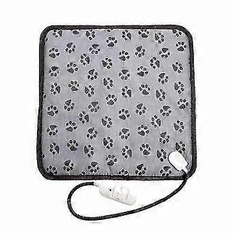 Wasserdichte elektrische Heizmatte für Hunde und Katzen, 45 x 45 cm, verstellbar, mit bissfestem Kabel