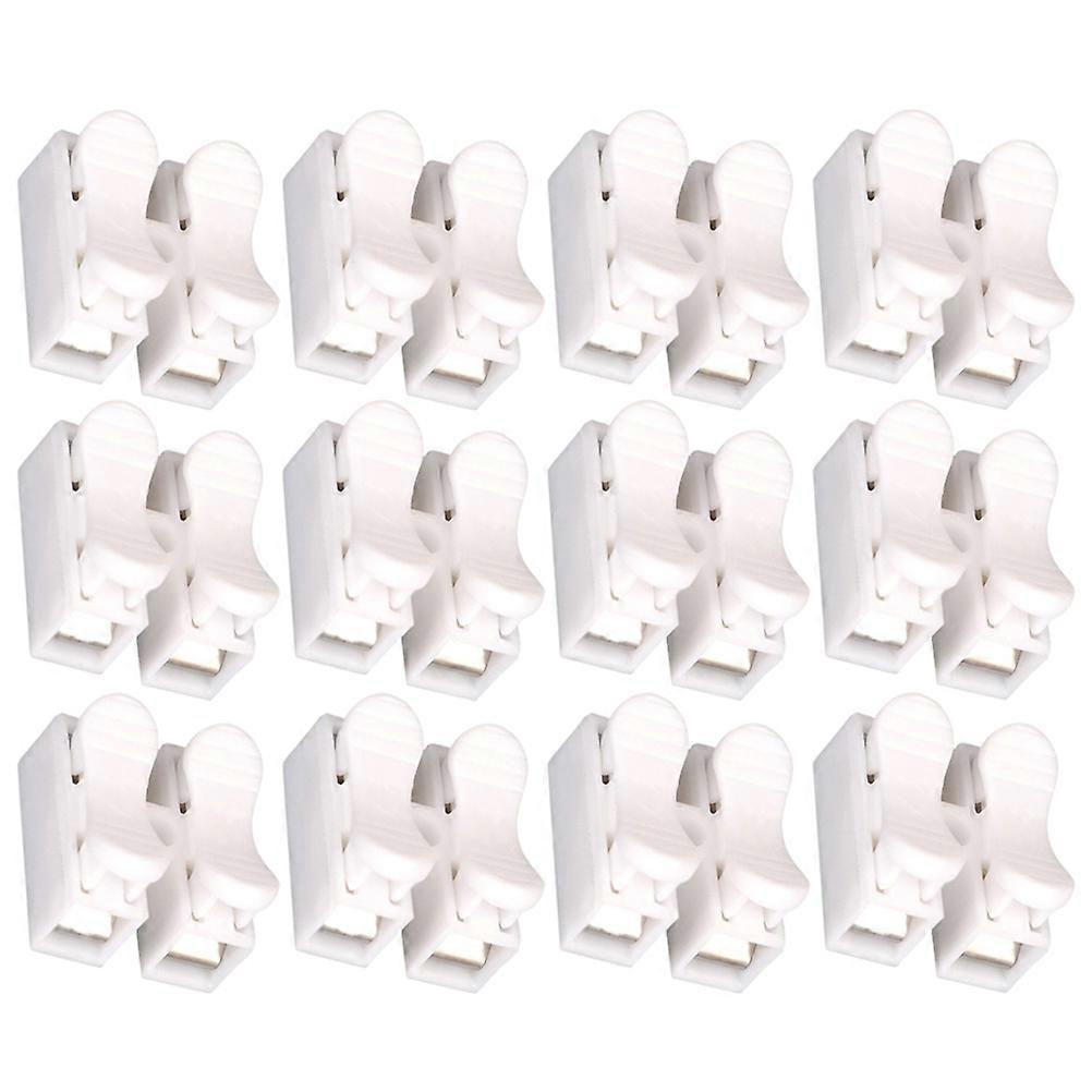 100pcs CH2 2P Quick Connector Spring Wire Connector Screw Terminal Barrier Block