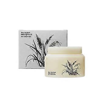 Amz rice milk hydrating and softening face mask - cleanses, hydrates, & smooths skin, lightweight & refreshing, apply-on moisturizing mask for for fac