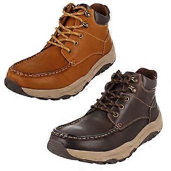 Mens Thomas Blunt Casual Ankle Boots A3086 - Tan Leather - UK Size 12 - EU Size 46 - US Size 13