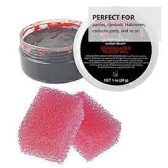 3Pcs Halloween Scuffing Scratch Makeup Tools Bloody Scar Makeup Sponge