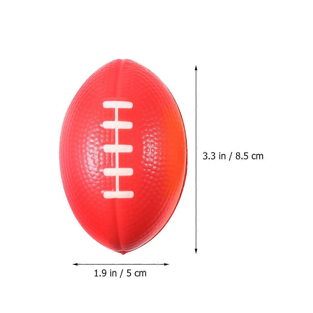 Squeezing Decompression Elastic PU Rugby Ball for Playing 10Pcs Set