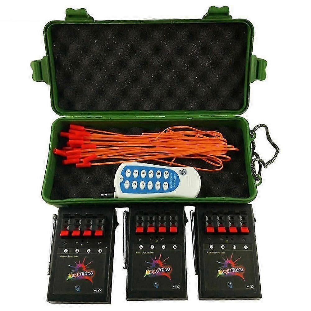 Wireless remote control electronic fireworks control switch with 12-button remote control one three with connecting wire complete