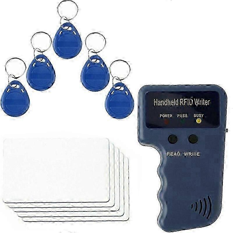 125KHz EM4100 RFID Copier Writer Duplicator Programmer Reader + T5577 EM4305 Rewritable ID Keyfobs T