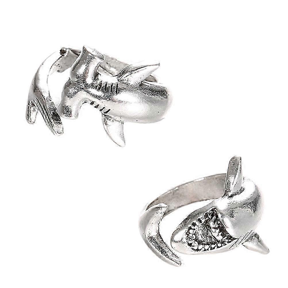 2pcs Matching Couple Rings Thumb Circle Ring Open Wrap Ring Finger Wrap Ring