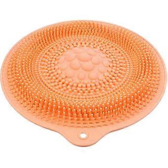 Shower Foot Massager Bath Scrubber Foot Scrubber Foot Massage Brush Cleaner Non-slip Shower Mat Tpe Bathroom Foot Acupressure Pad