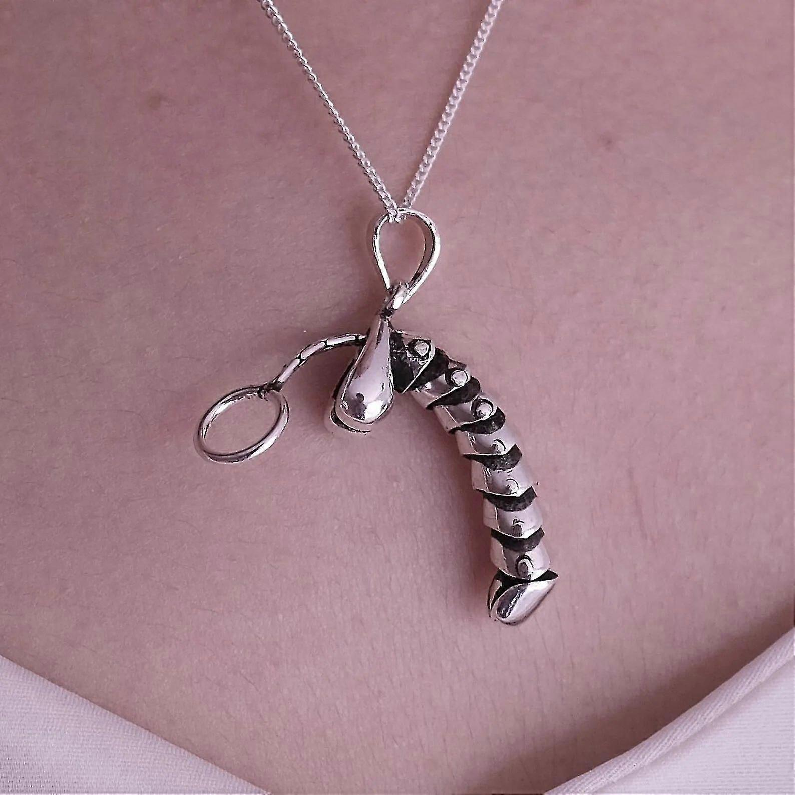 Drôle de collier pendentif érigé