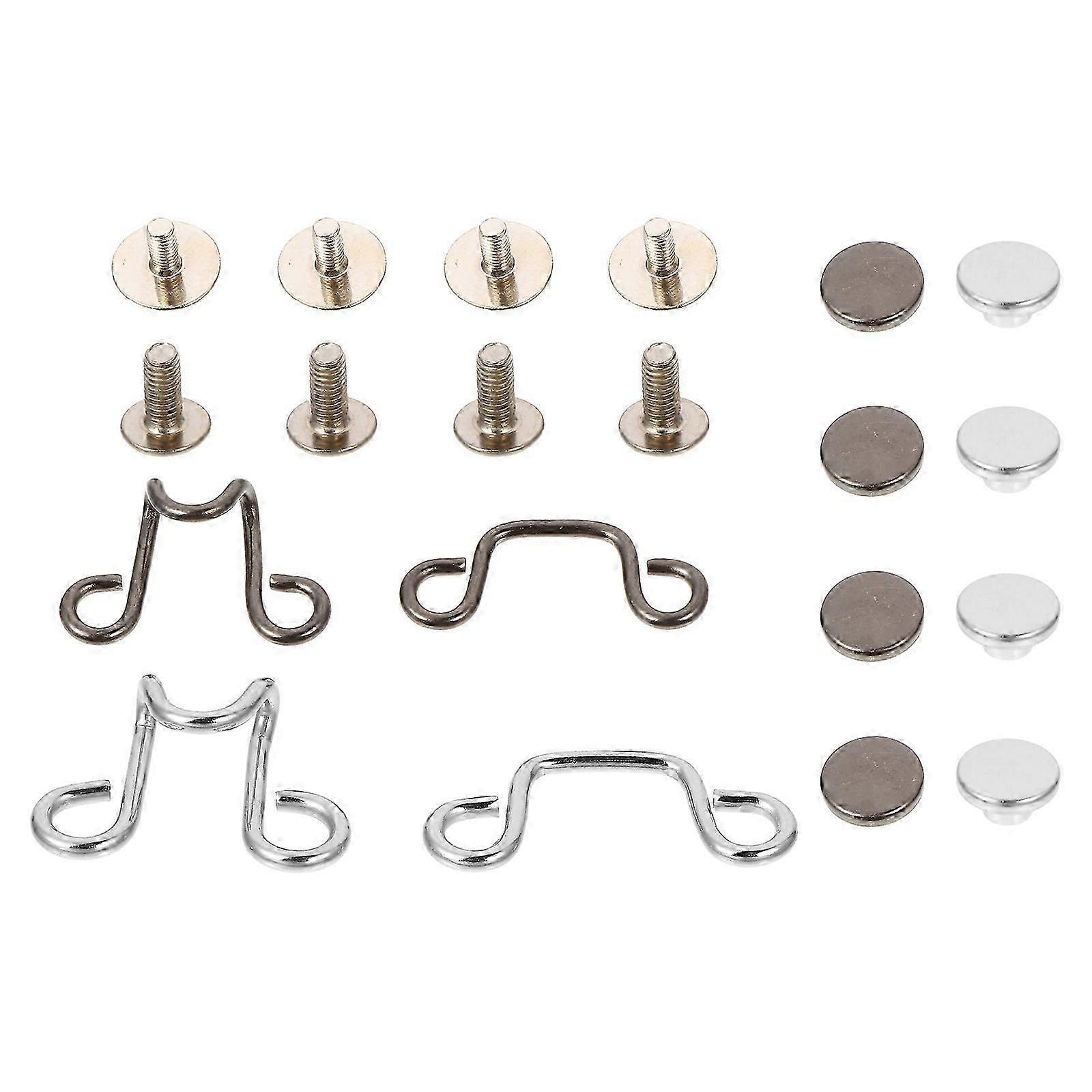Jeans Snap Button Removable Replaceable 8Sets Assorted Color Durable Lightweight DIY Invisible Adjust Button Buckle