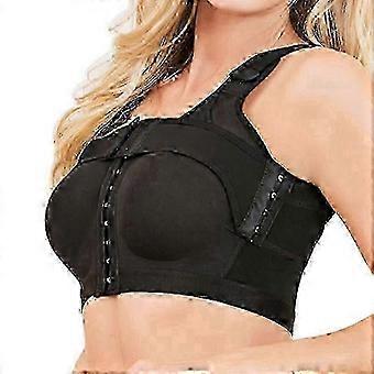 Post Surgery Compression Bra, Seamless One-Piece Wire Free Full Cup Solid Side Closure Daily Bra for Women