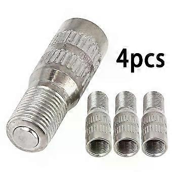 Universale 4 pz Metallo Argento Auto Camion Ruota Anteriore E Posteriore Pneumatico Pneumatico Valvola Capss Stelo Estensione Estensori Accessori Auto