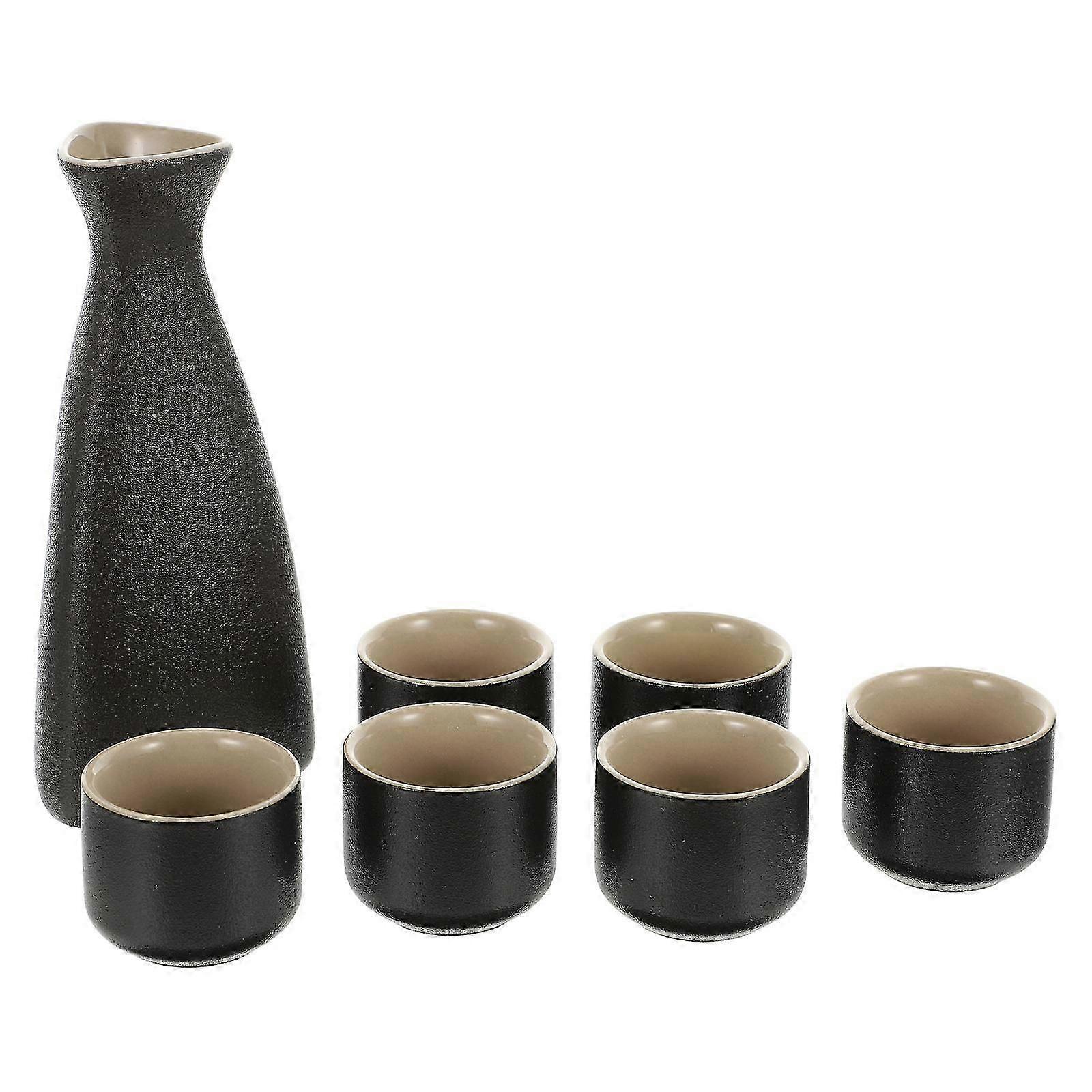Ceramic Sake Serving Cups Multi-Function Sake Cups for 1Set