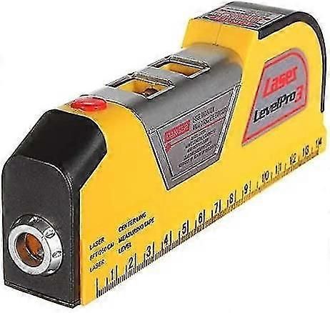 2.5m Laser Level Vertical Horizontal Alignment Tape Meter Inclinometer Measuring Aligner Multipurpose Vertical Ruler