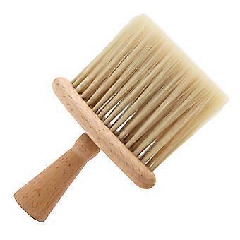Neck Duster Wooden Hairbrush for Hair Cutting with Soft Bristles 2Pcs