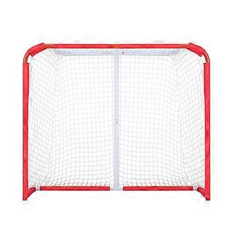Jugend Street Hockey Netz, Indoor Outdoor Stahl Hockey Tor, Junior Hockey Training Tor Set mit Netz, einfach zu montieren, 54" x 44", Weiß/Rot