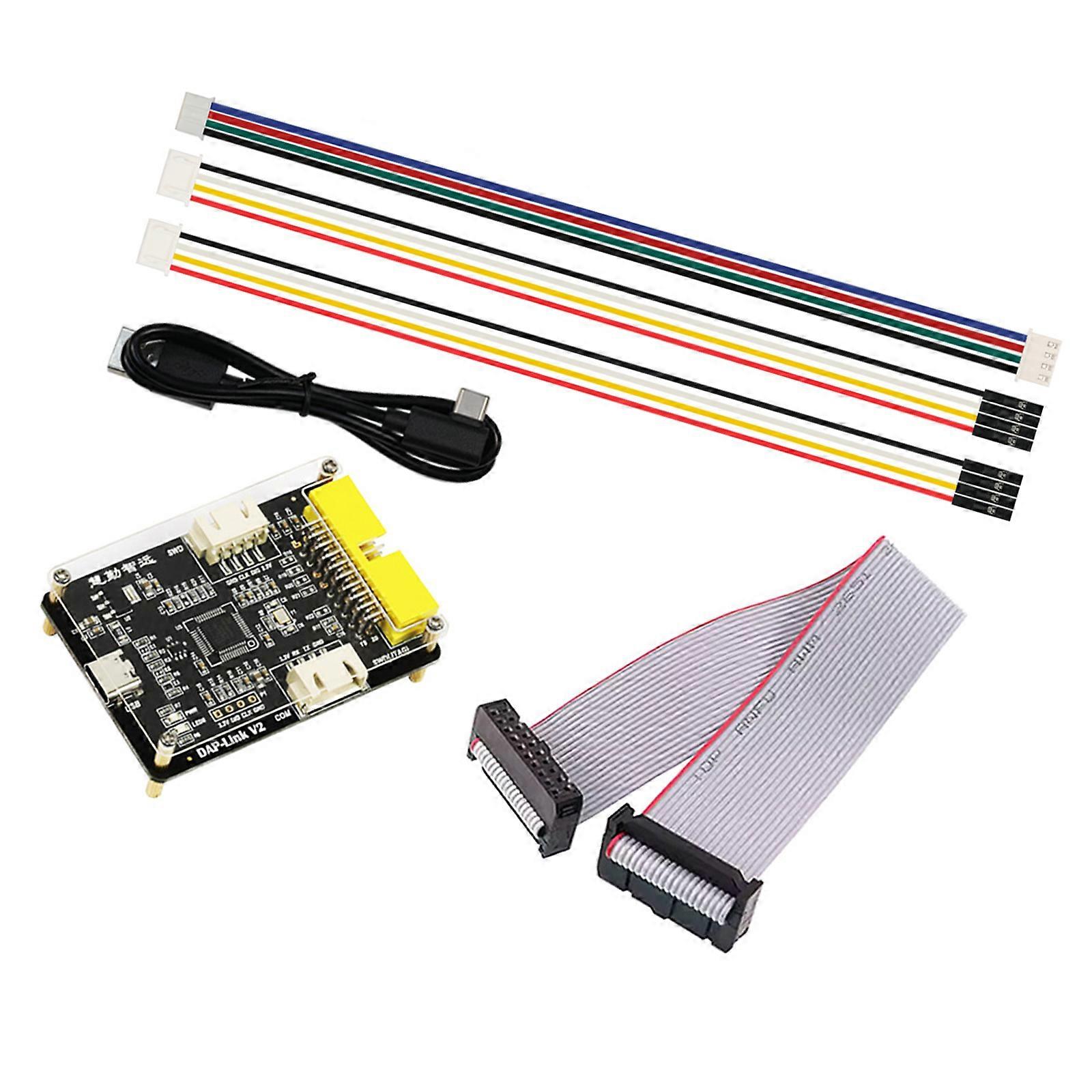 USB Input Board Kit with Program Loading Hardware, 20 Pin Header, Ribbon Cable, Wire Set and USB Cable for Training Use and Testing Multicolor