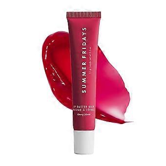 Bálsamo labial vegano - Hidratação profunda e cor translúcida, manteiga labial com acabamento brilhante (cereja)